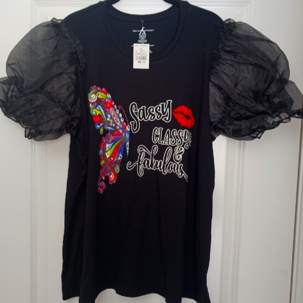 Ahley Stewart Puff Sleeve Top